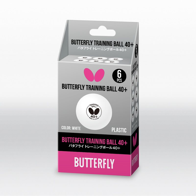 BUTTERFLY TRAINING BALL 40+ (6PCS./BOX)